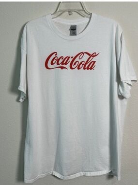Coca-Cola Gildan Ultra Cotton Men's Size XL White T-Shirt Soda Pop Soft Drink